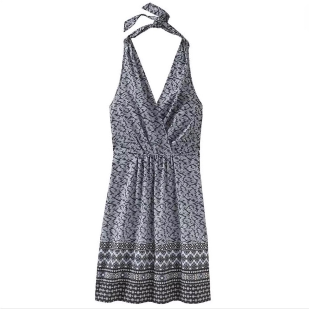 Athleta Halter Dress GO ANYWHERE Purple blue 12